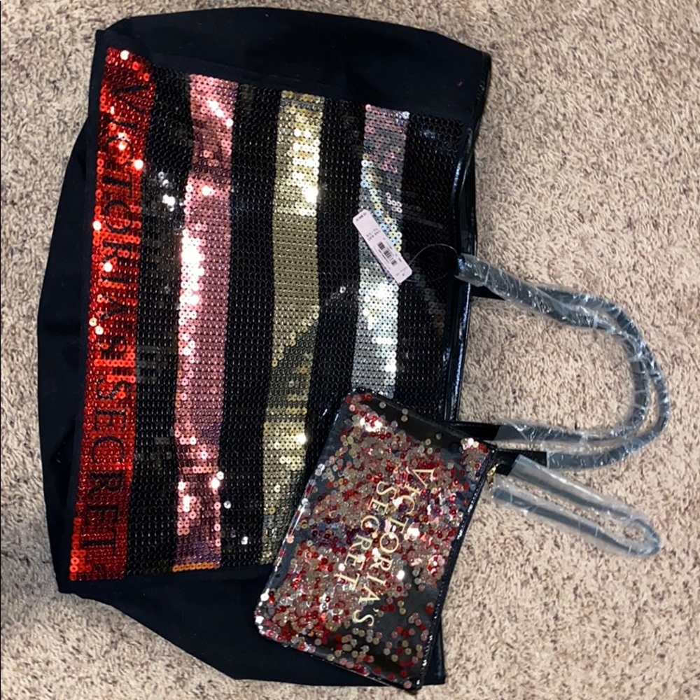 Brand new victoria secret bag and make up bag
